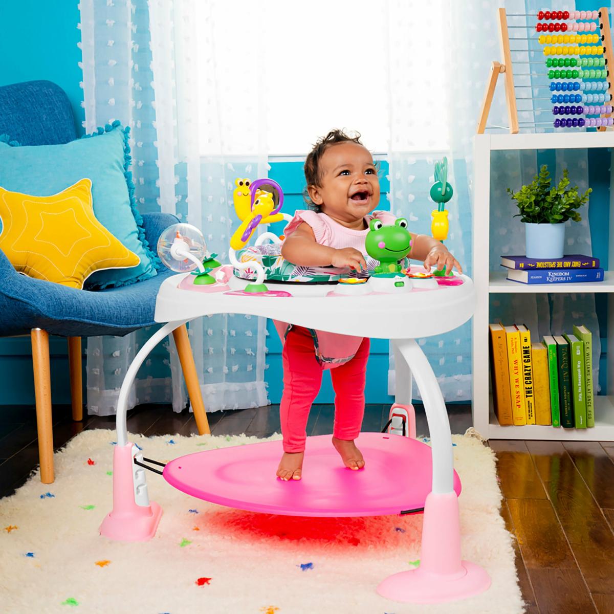 Activity Centers & Jumpers |   Bounce Bounce Baby 2-In-1 Activity Center Jumper & Table, Playful Palms Activity Centers & Jumpers Activity Centers & Jumpers