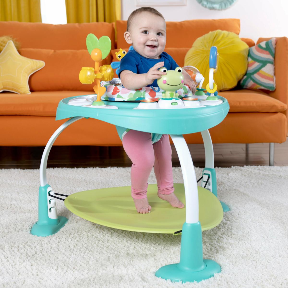 Activity Centers & Jumpers |   Bounce Bounce Baby 2-In-1 Activity Center Jumper & Table, Playful Pond Activity Centers & Jumpers Activity Centers & Jumpers