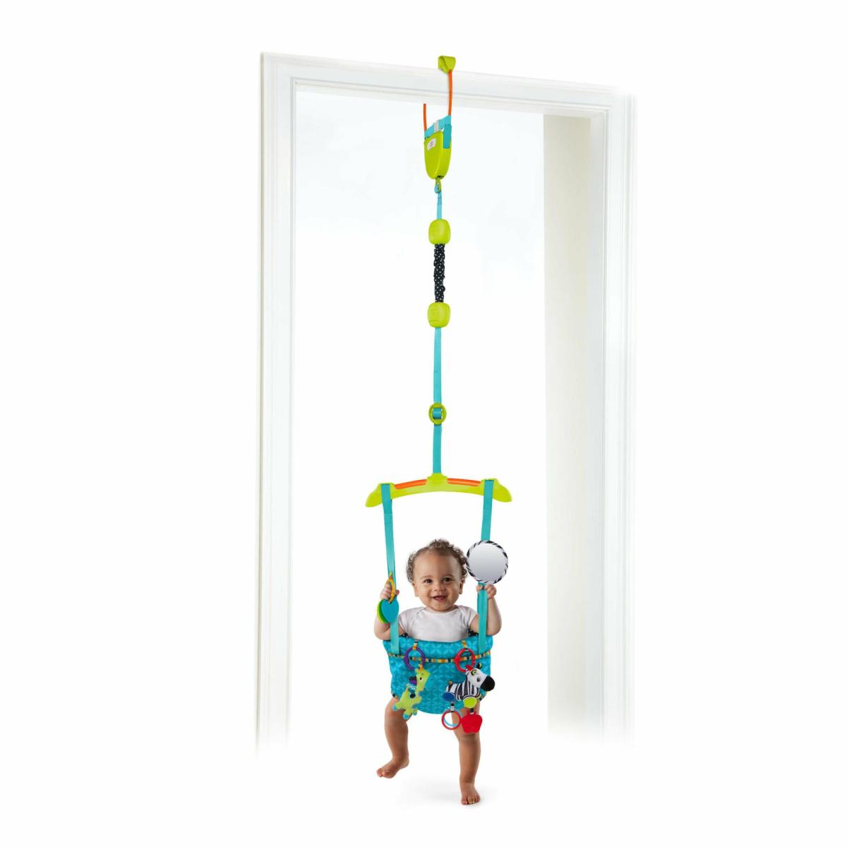 Activity Centers & Jumpers |   Bounce ‘N Spring Deluxe Door Jumper With Take-Along Toys Activity Centers & Jumpers Activity Centers & Jumpers