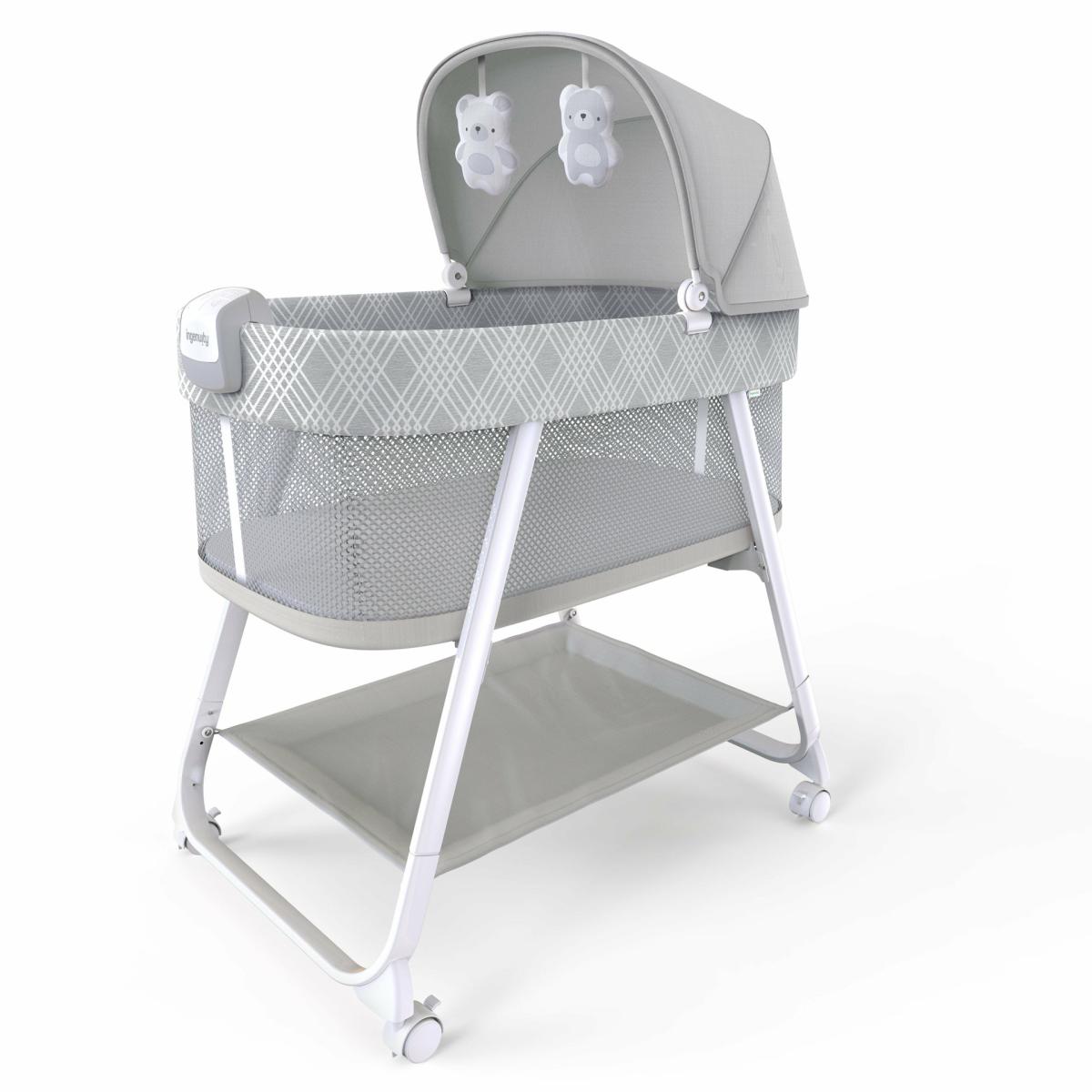 Bassinets |   Lullanight Soothing Bassinet – Gem Nursery Bassinets