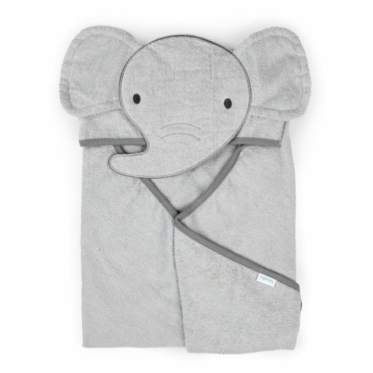 Bath |   Clean & Cuddly Hooded Baby Elephant Bath Animal Towel, Grazer Bath Bath