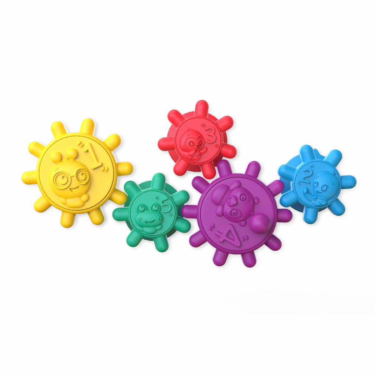 Bath |   Gears Of Discovery 5-Pc Suction Cup Sensory Toys For Bath & Travel Bath Bath