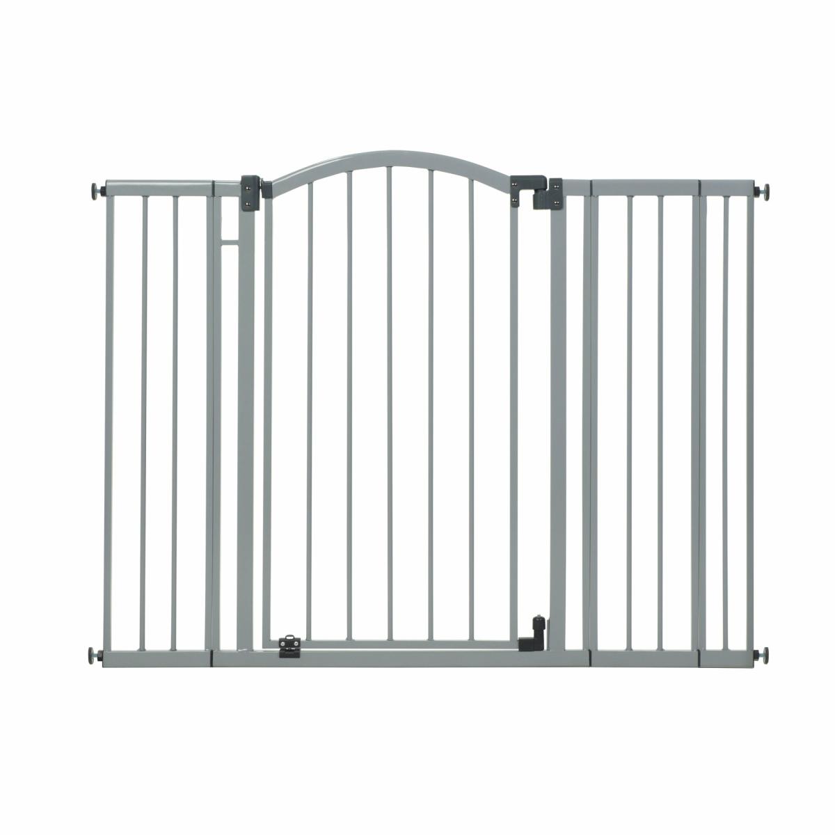 Gates |   Main Street Pet And Baby Gate, Openings 29.5-53″ Wide, 38″ Tall – Cool Gray Gates Gates