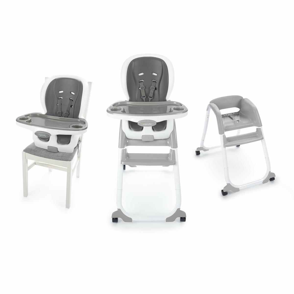 High Chairs |   Smartclean Trio Elite 3-In-1 Convertible Baby High Chair, Toddler Chair, And Dining Booster Seat – Slate Gear & Mealtime High Chairs