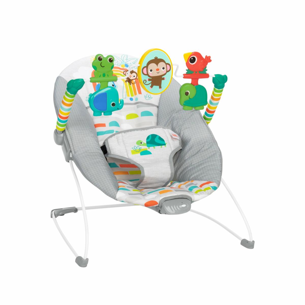 Soothers |   Playful Paradise Vibrating Baby Bouncer With Toys Nursery Soothers