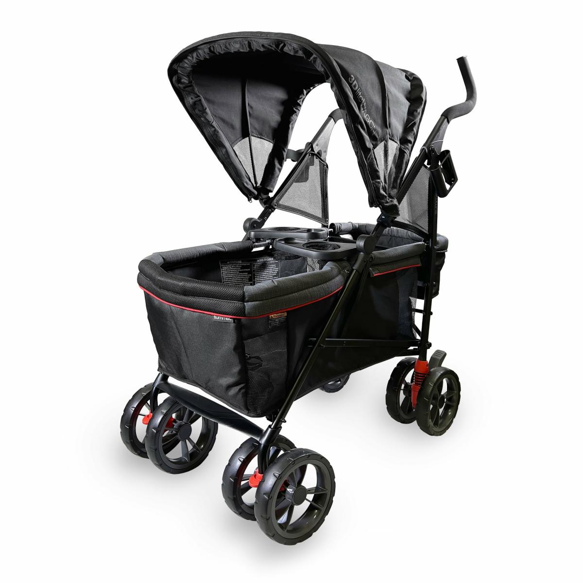 Strollers |   3Dlite Wagon Convenience Stroller – Red And Black Gear & Mealtime Strollers