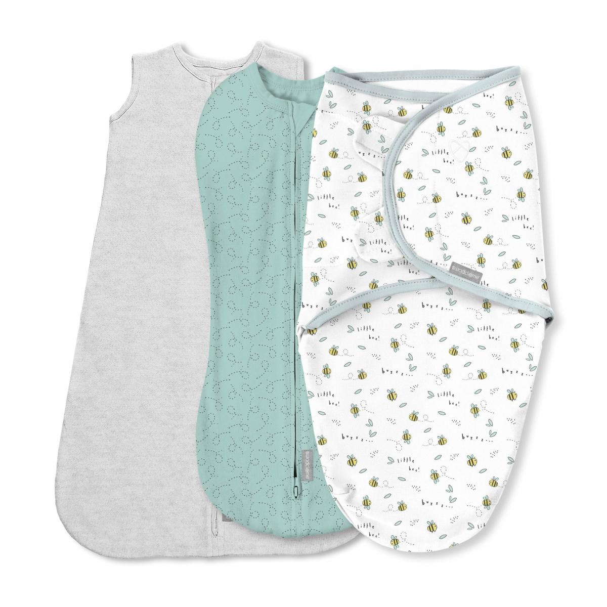 Swaddles |   Comfort Pack, Size 0-3 Months, 3Pk – Little Bees Nursery Swaddles