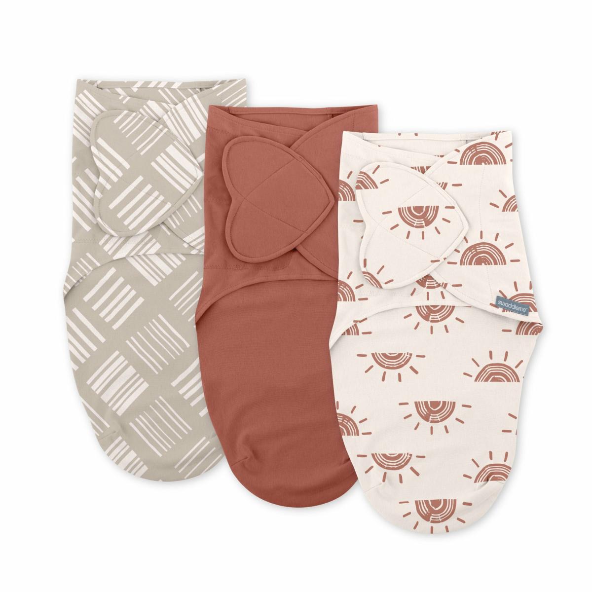 Swaddles |   Monogram Collection Swaddle, Size 0-3 Months, 3Pk – Rising Sun Nursery Swaddles