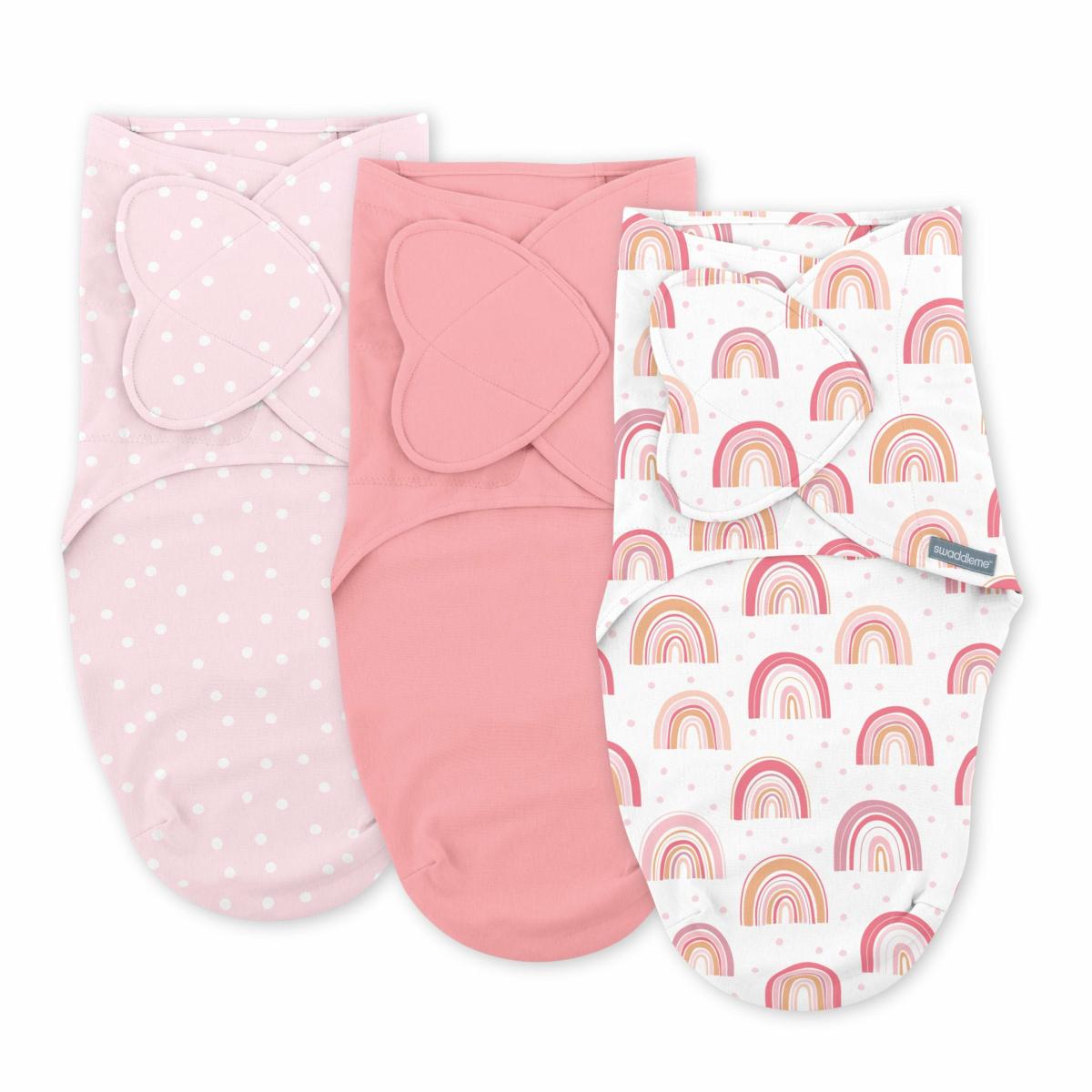 Swaddles |   Monogram Collection Swaddle, Size Sm, 0-3 Months, 3Pk – Rainbow Nursery Swaddles