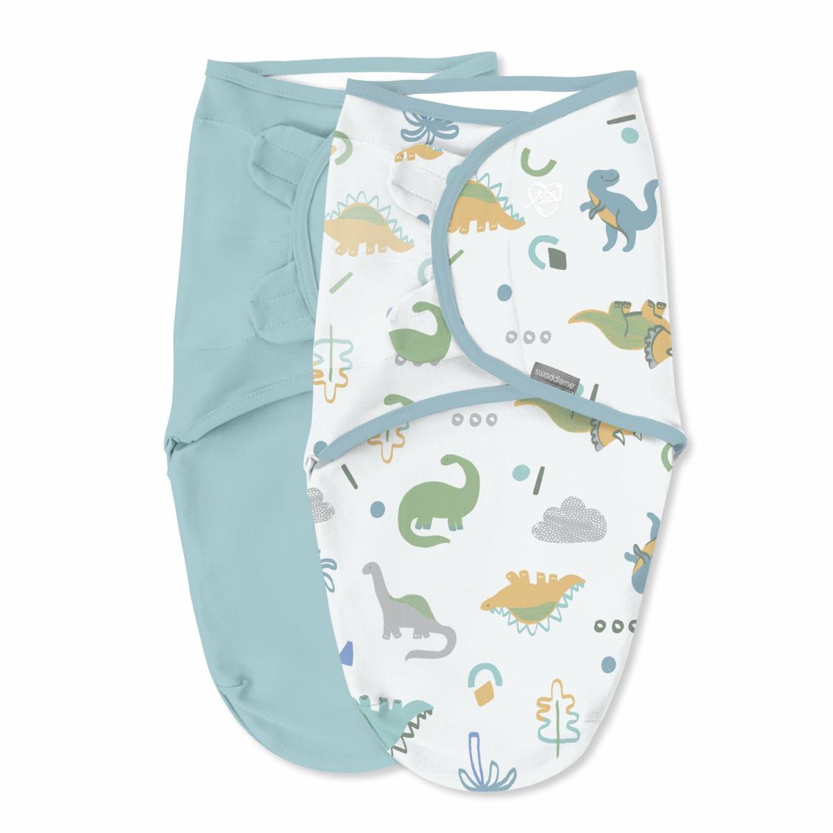 Swaddles |   Original Swaddle, Size Sm, 0-3 Months, 2Pk – Tropical Dino Nursery Swaddles