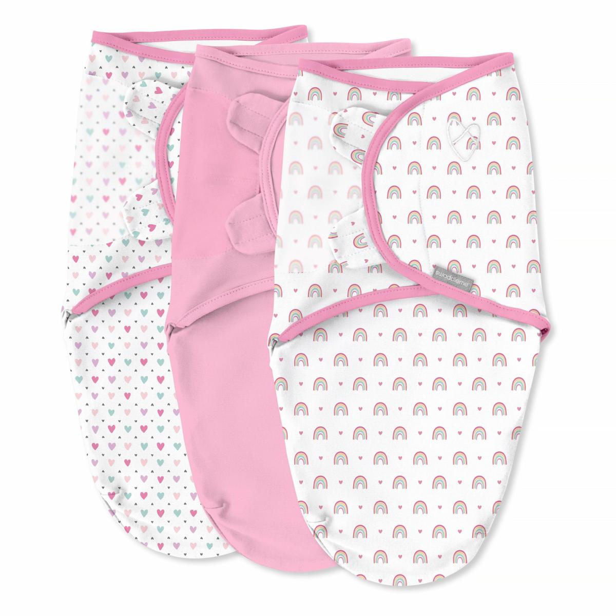 Swaddles |   Original Swaddle, Size Sm, 0-3 Months, 3Pk (Over The Rainbow) Nursery Swaddles