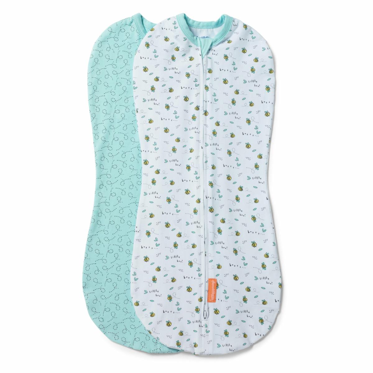 Swaddles |   Swaddle Pod, Size Sm, 0-3 Months, 2Pk (Little Bees) Nursery Swaddles