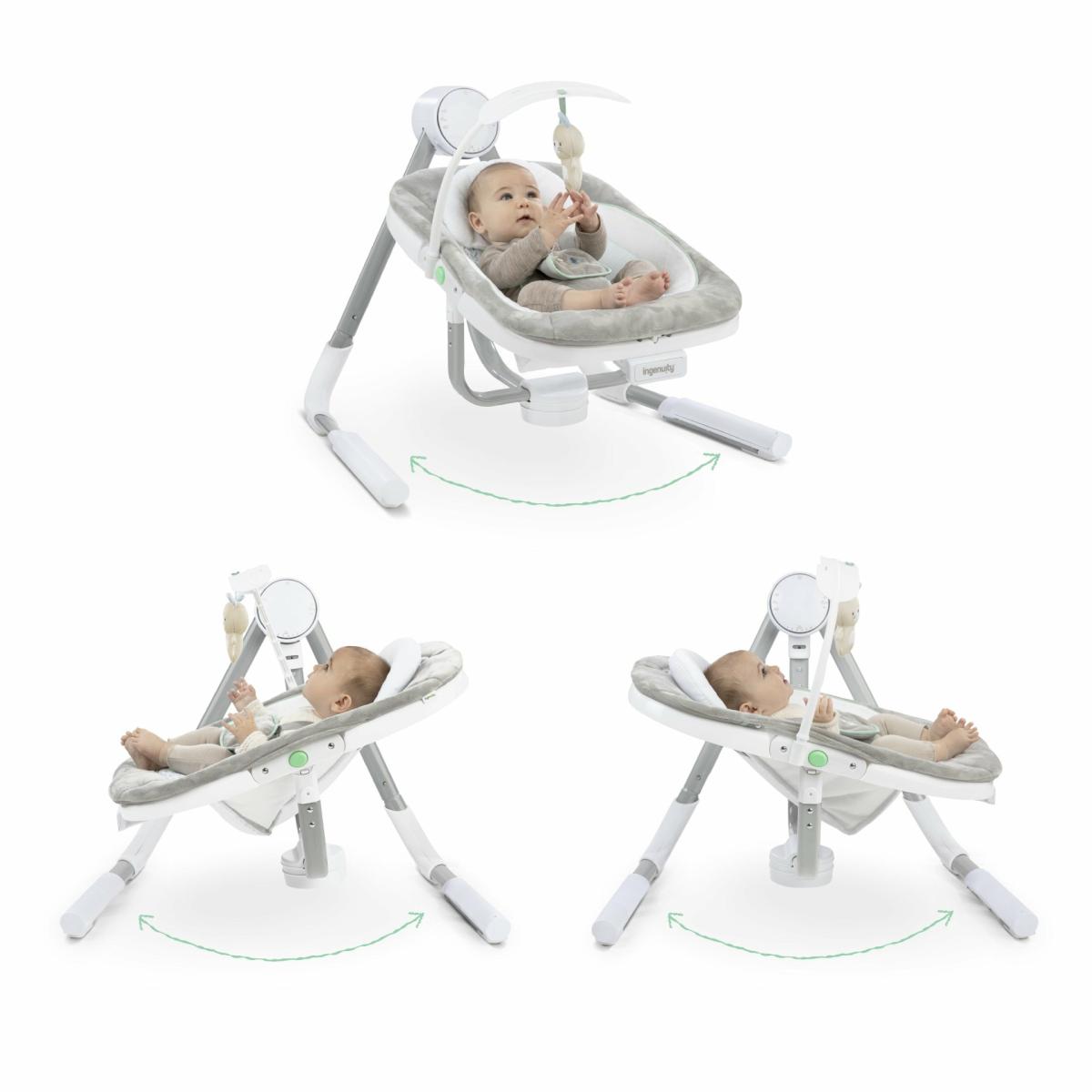 Swings |   Anyway Sway Multi-Direction Portable Baby Swing, Spruce Nursery Swings