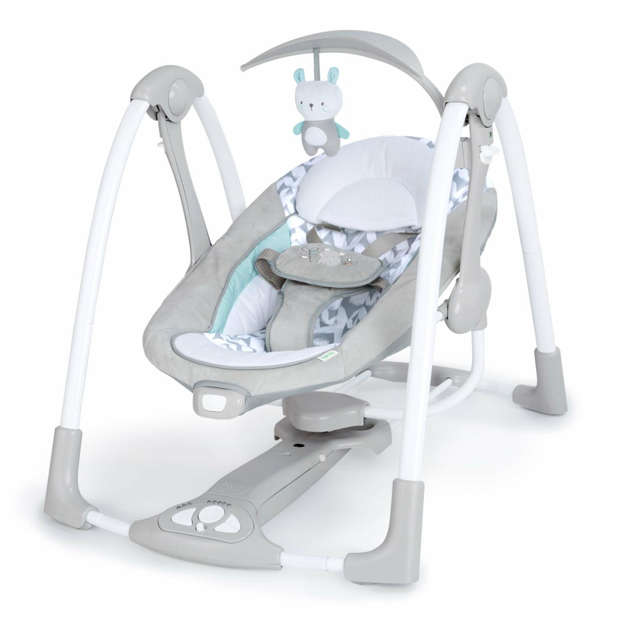 Swings |   Convertme 2-In-1 Compact Portable Baby Swing 2 Infant Seat, Raylan Nursery Swings