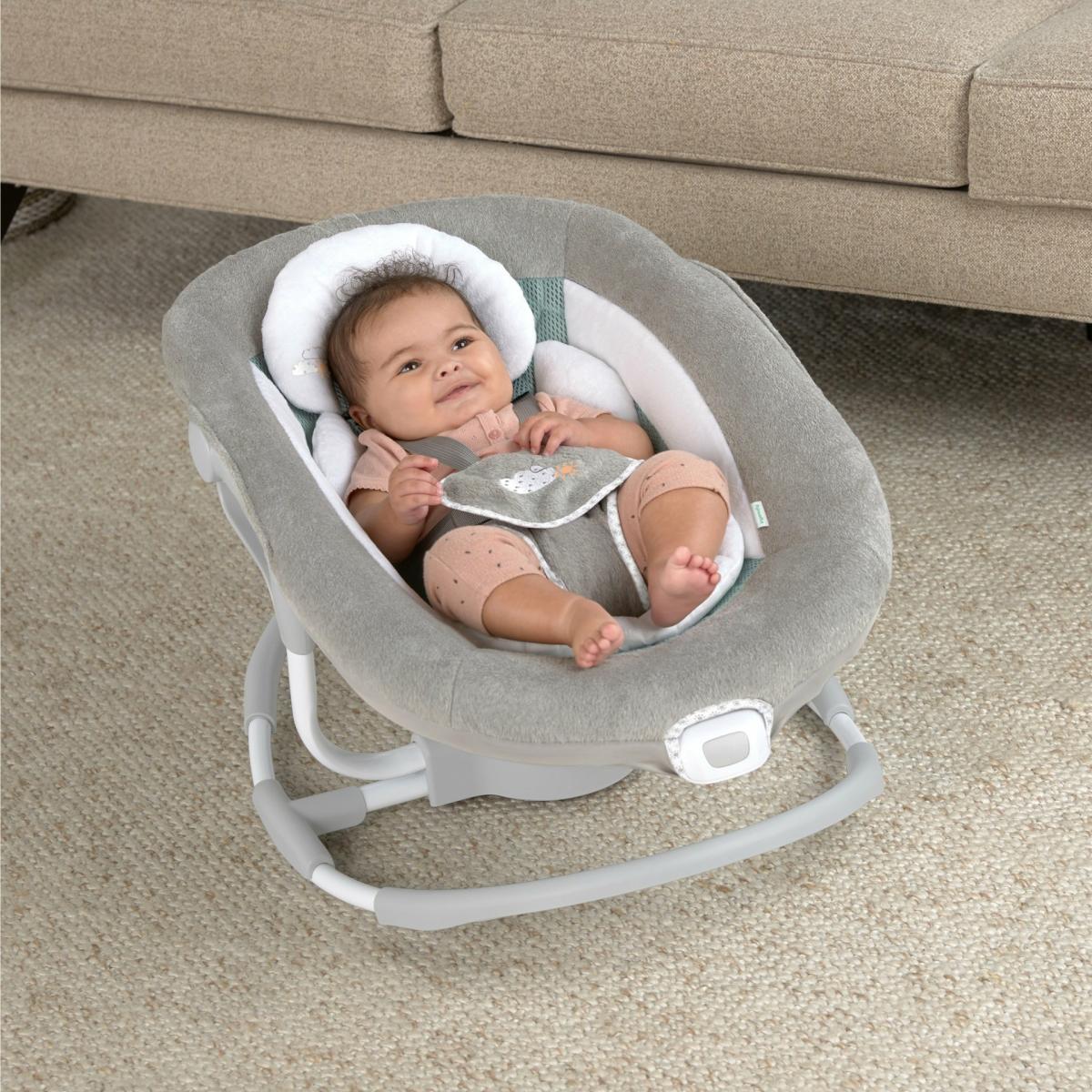 Swings |   Inlighten 2-In-1 Baby Swing & Rocker With Cool Mesh, Pemberton Nursery Swings