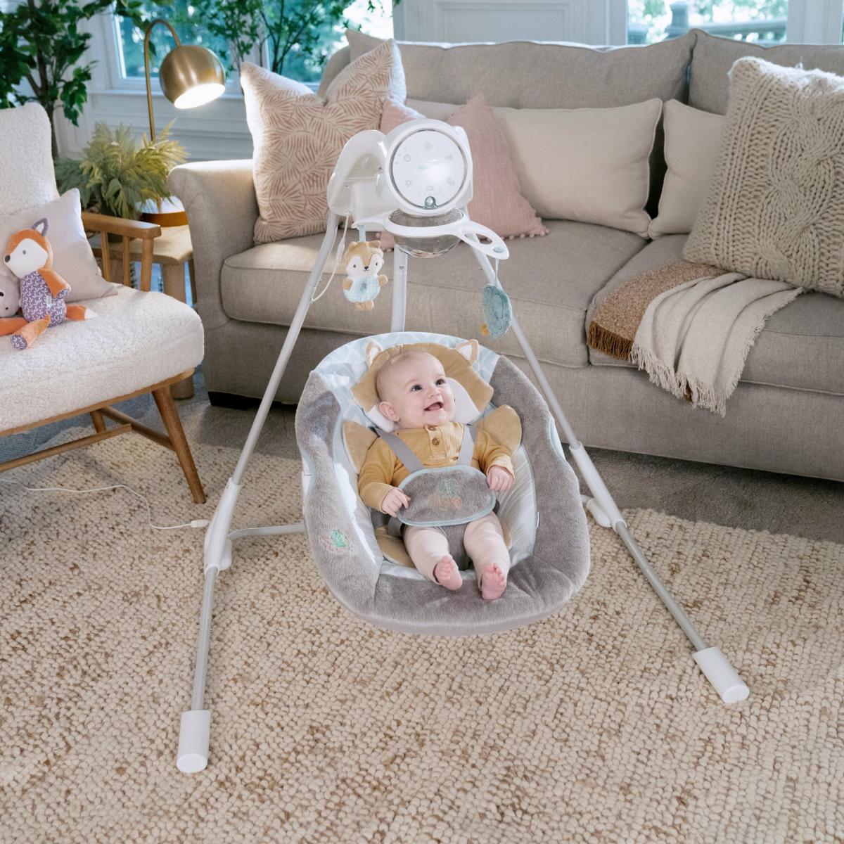 Swings |   Inlighten Soothing Swing – Kitt The Fox Nursery Swings