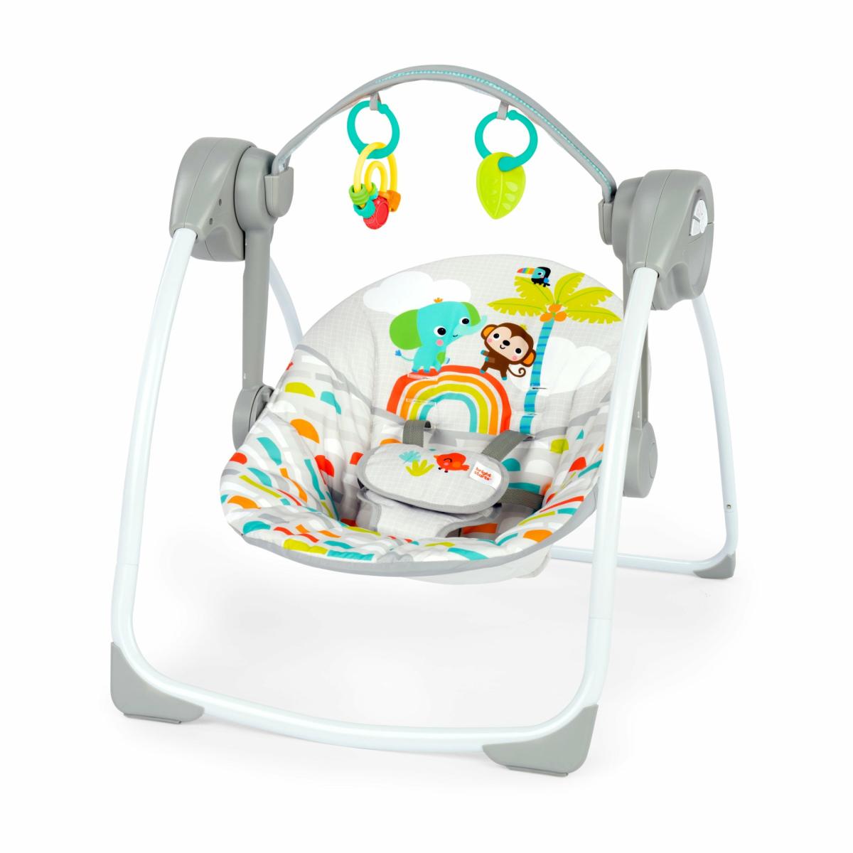 Swings |   Playful Paradise Portable Compact Baby Swing, Unisex Nursery Swings