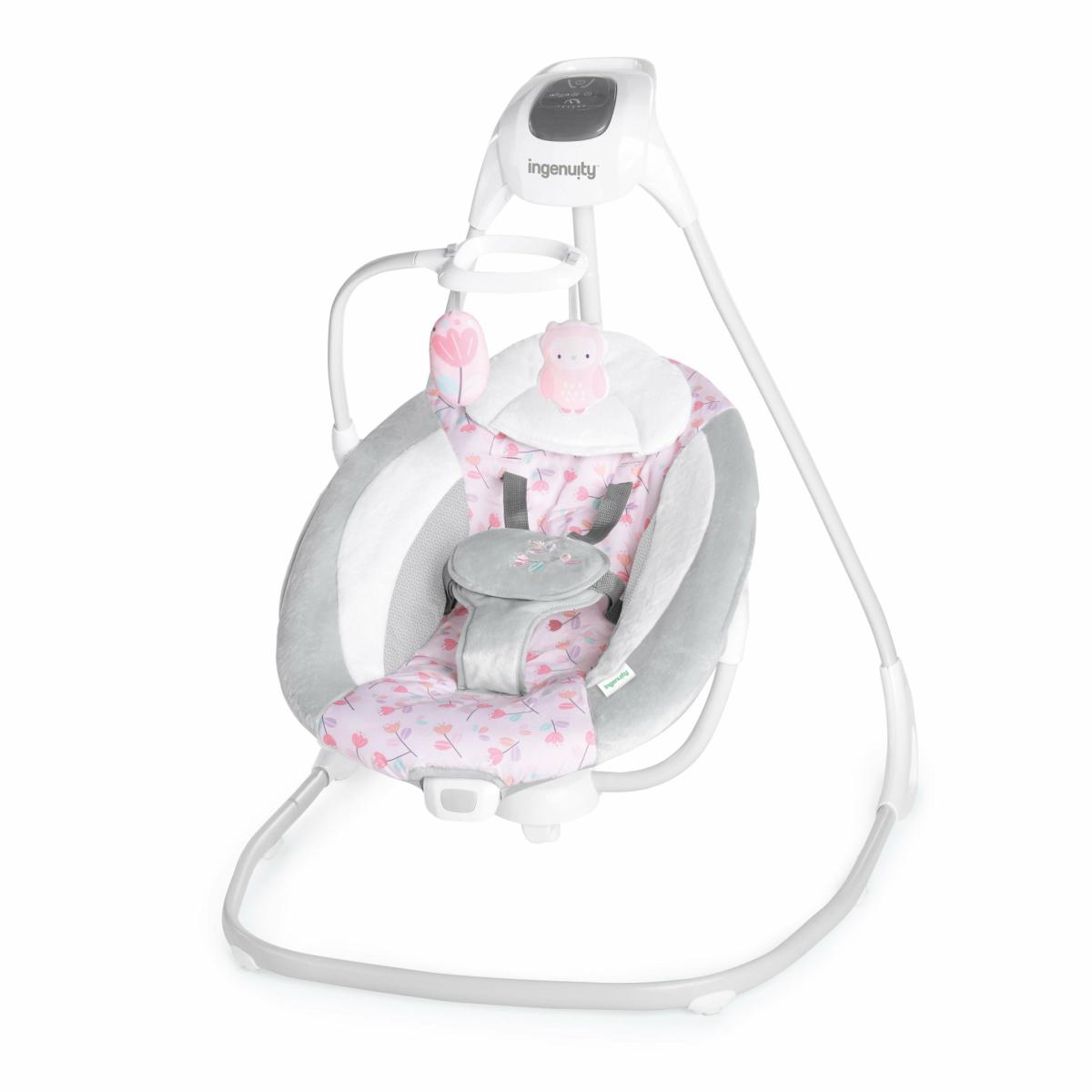 Swings |   Simplecomfort Multi-Direction Compact Vibrating Baby Swing, Cassidy Nursery Swings