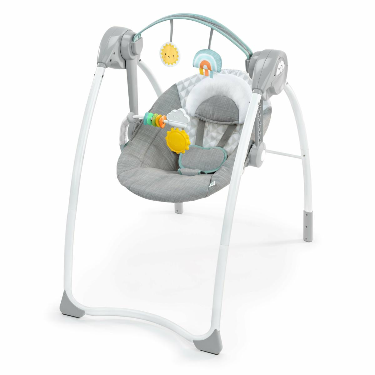 Swings |   Sun Valley Milestone Swing – Grey Nursery Swings