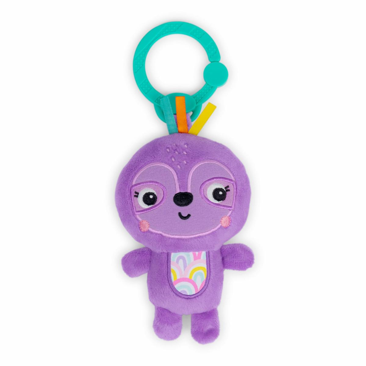 Toys |   Jingle Joy Reach & Rattle Toy  Purple Sloth – Unisex, Newborn + Toys Toys