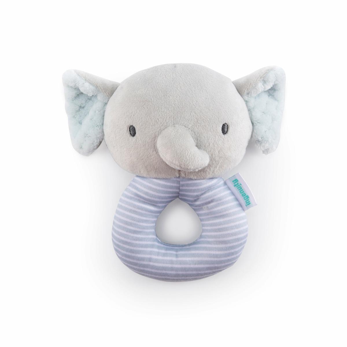 Toys |   Premium Soft Plush Ring Rattle, Van The Elephant Toys Toys