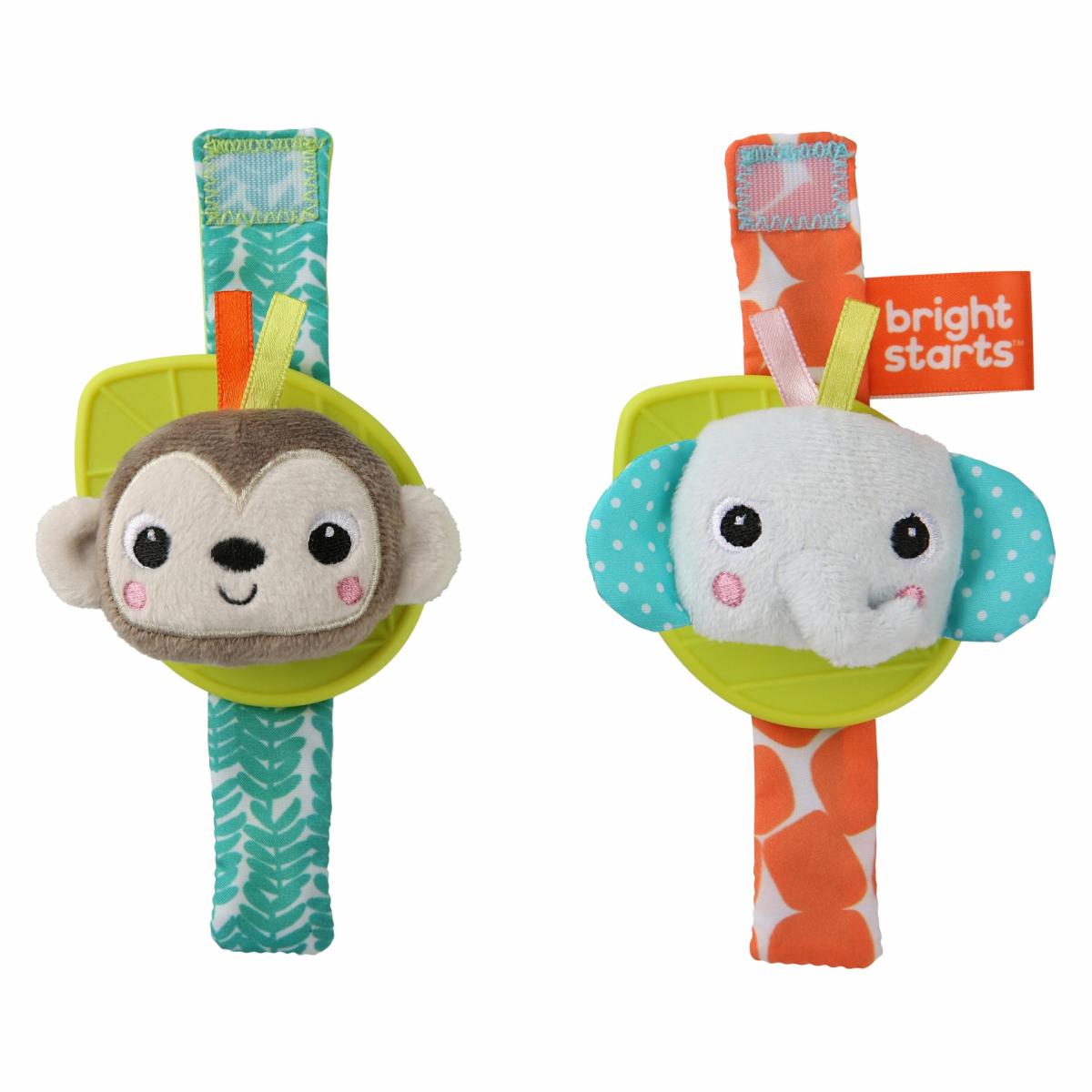 Toys |   Rattle & Teethe Wrist Pals Toy, Monkey & Elephant Toys Toys