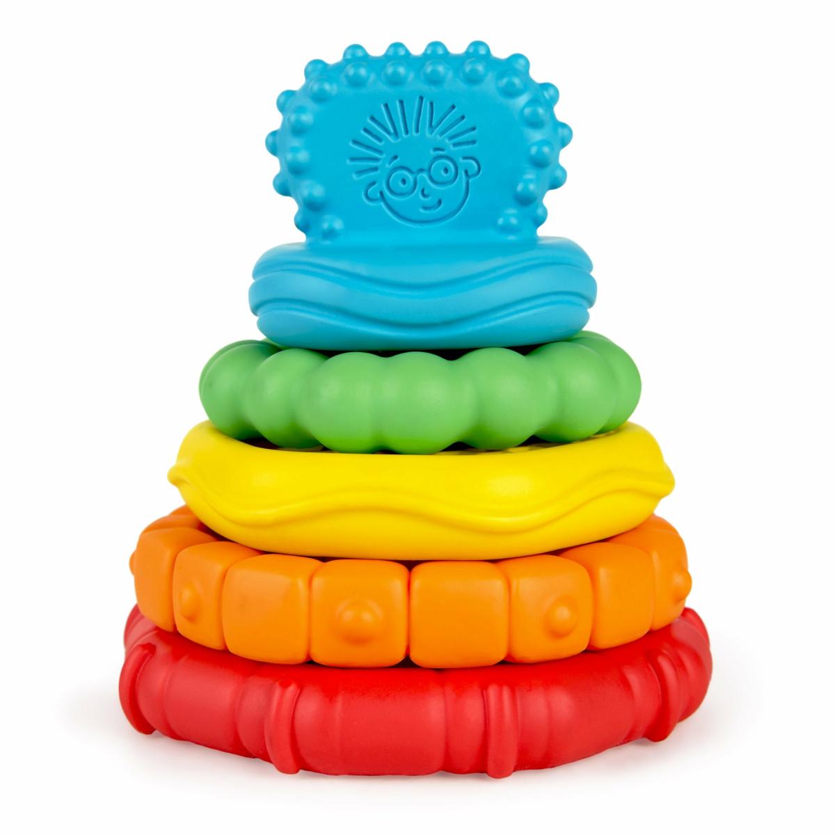 Toys |   Stack & Teethe Multi-Textured Easy-To-Grasp 5-Piece Teether Toy Set Toys Toys