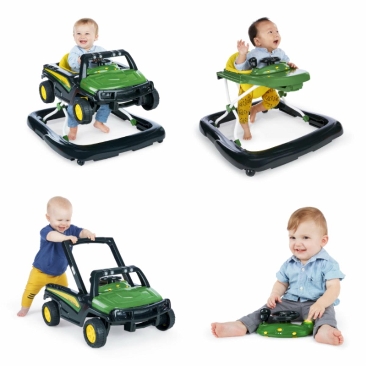 Walkers |   Gator 4-In-1 Green Baby Activity Walker With 4 Ways To Play Toys & Play Walkers